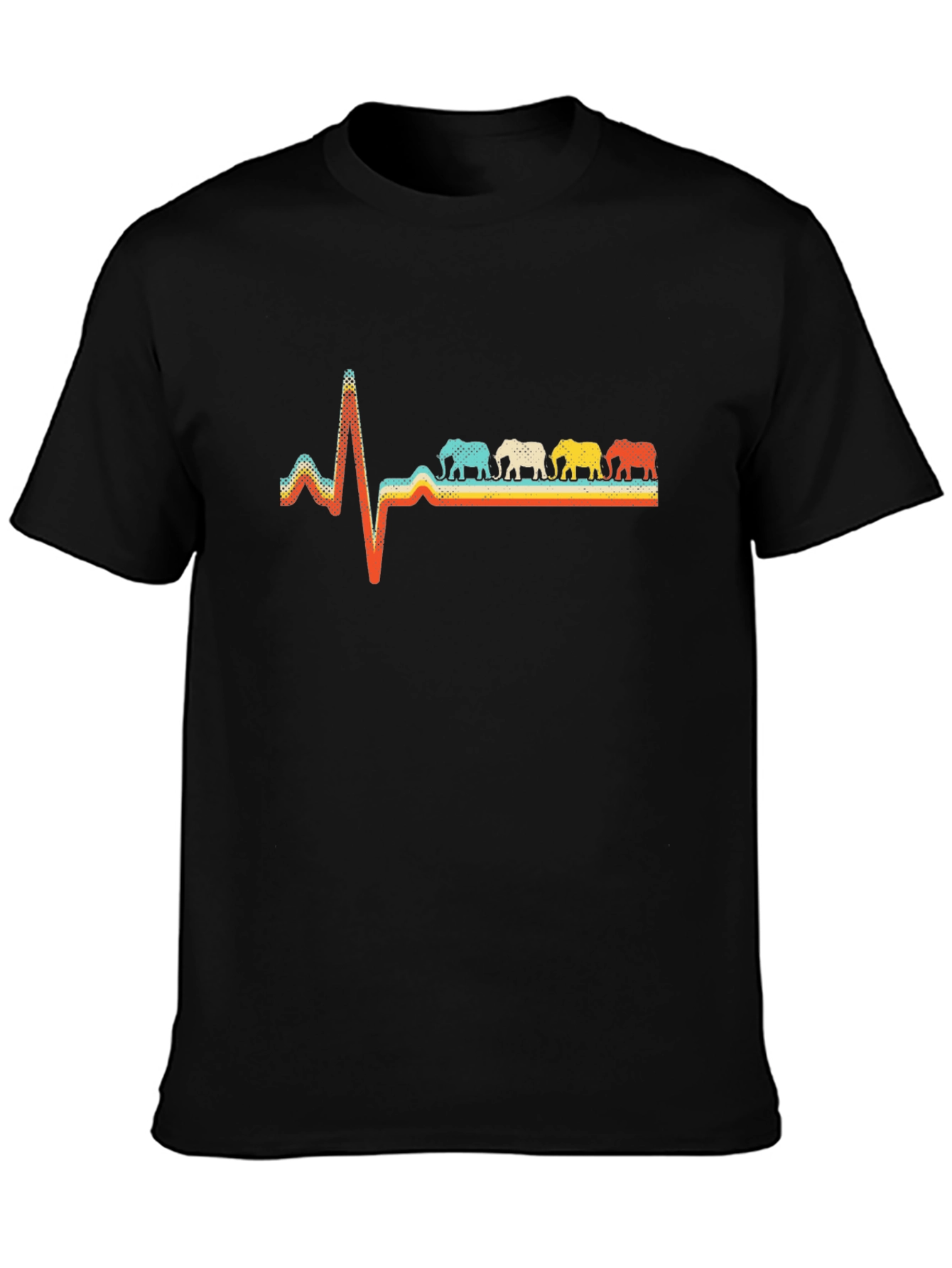 Elephant Heartbeat T-Shirt - Unique Graphic Tee