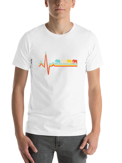 Elephant Heartbeat T-Shirt - Unique Graphic Tee