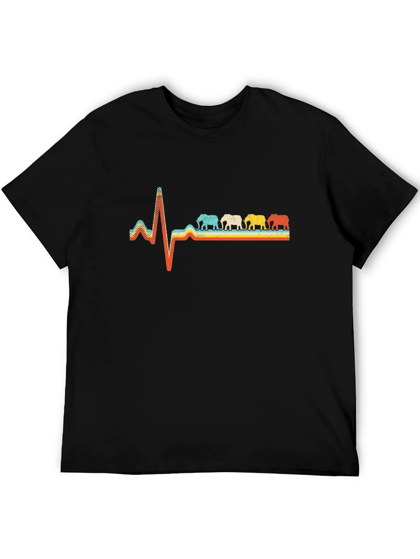 Elephant Heartbeat T-Shirt - Unique Graphic Tee
