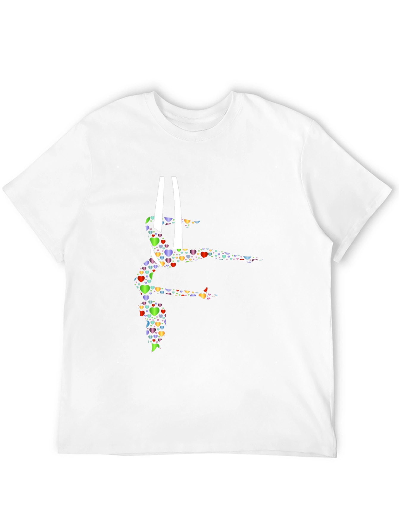 Gymnastics Heart Graphic Tee - Black
