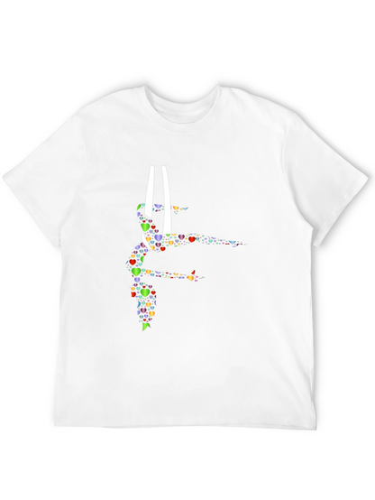 Gymnastics Heart Graphic Tee - Black
