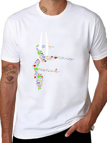 Gymnastics Heart Graphic Tee - Black