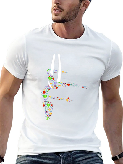 Gymnastics Heart Graphic Tee - Black