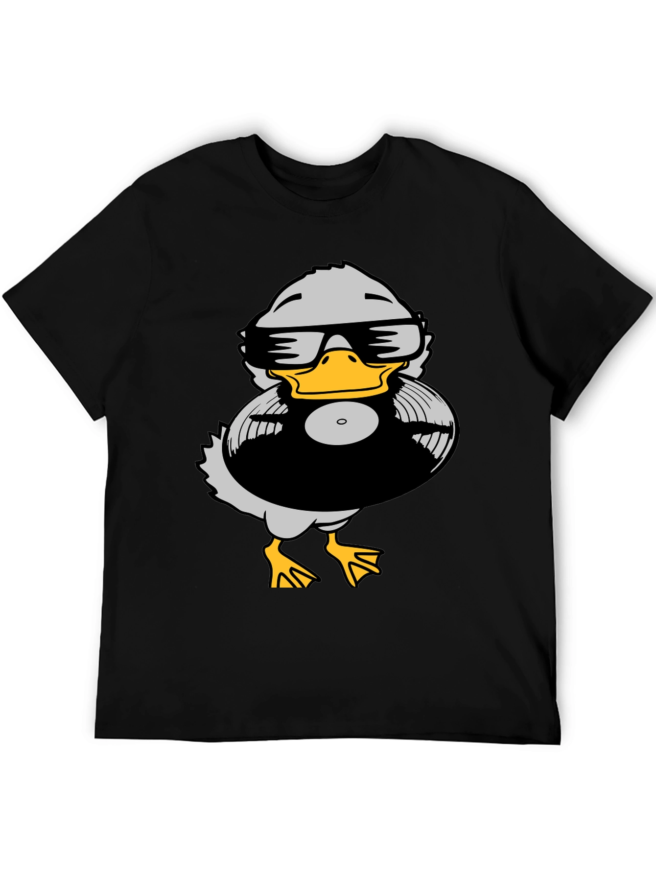Duck DJ Graphic Tee - Black