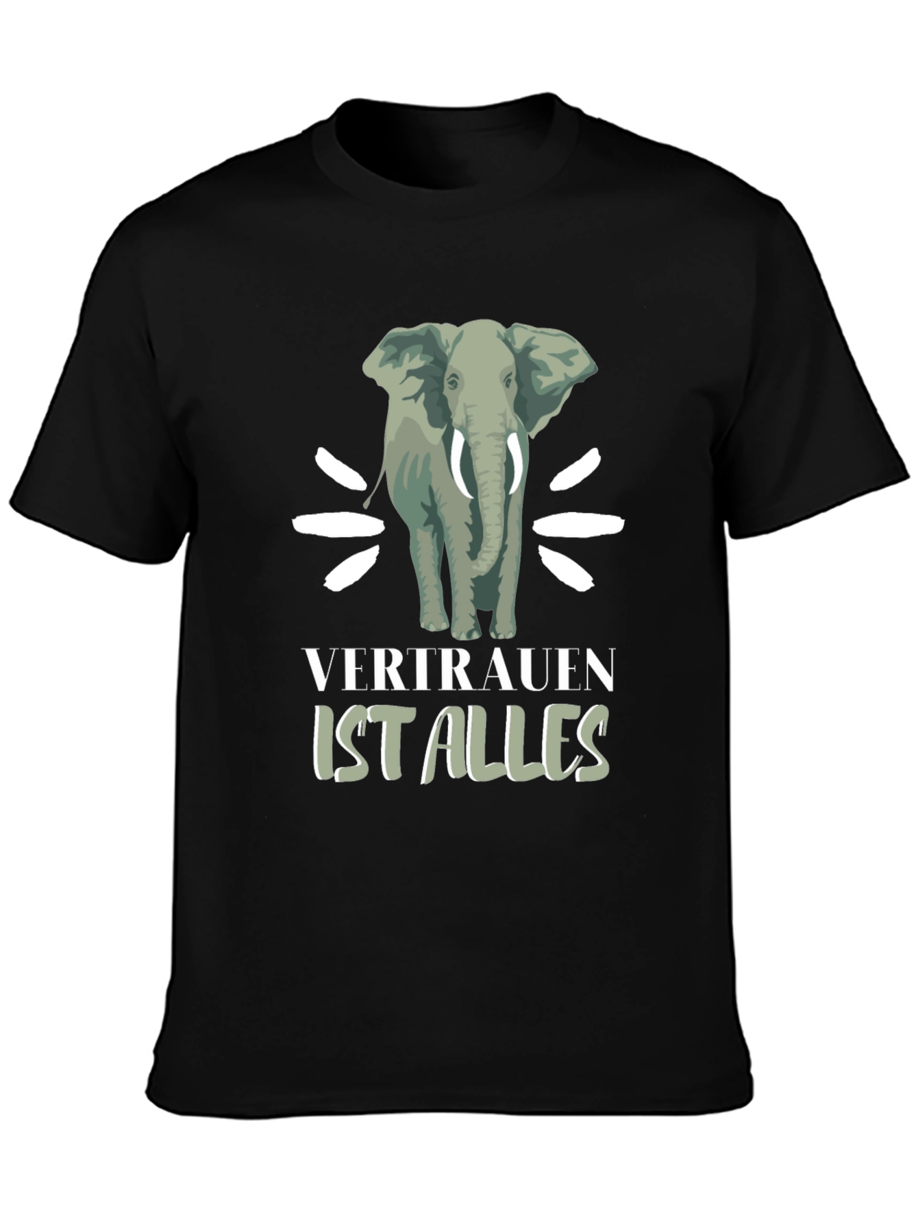 Elephant Graphic Tee - Vertrauen Ist Alles