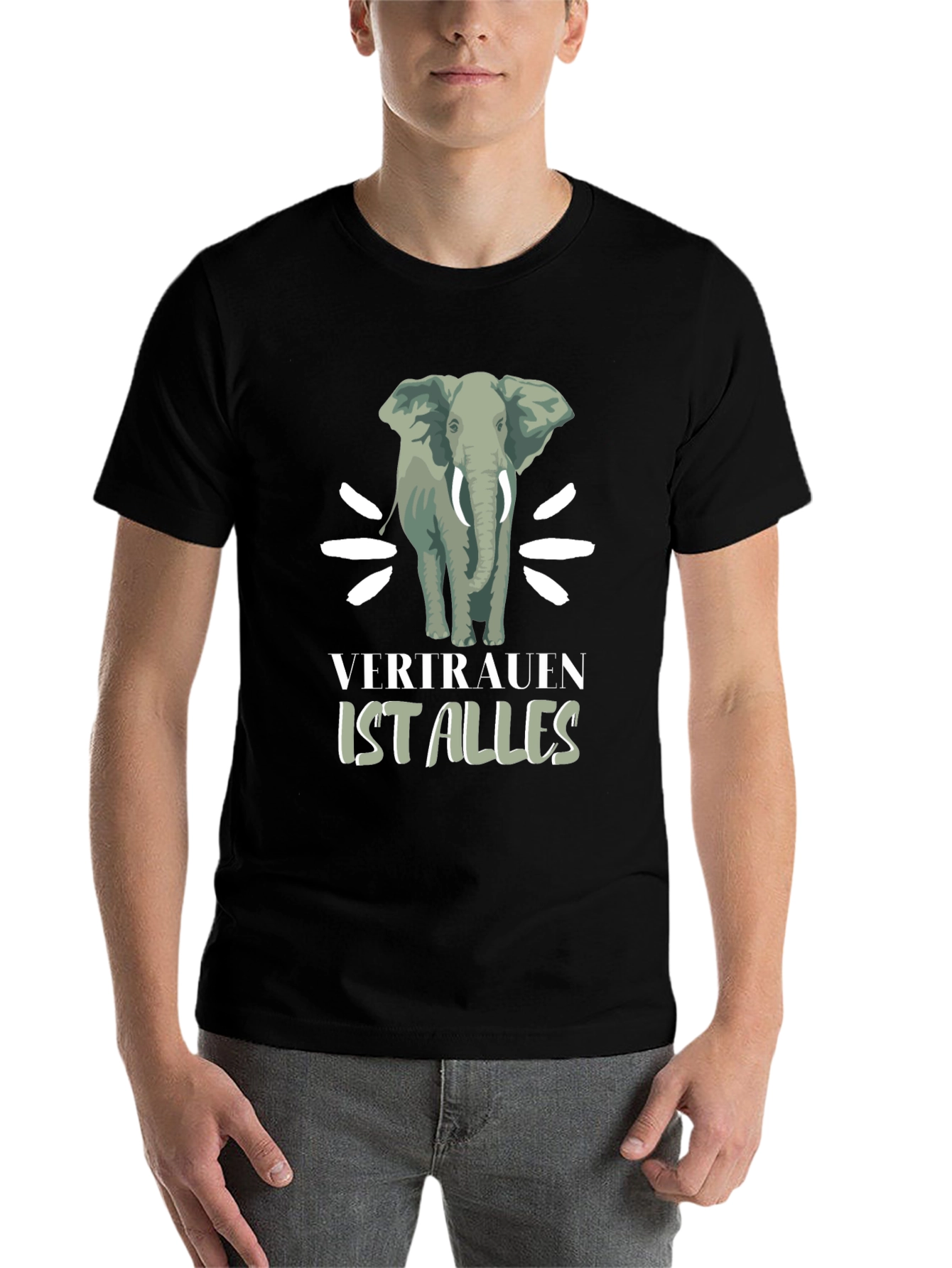 Elephant Graphic Tee - Vertrauen Ist Alles