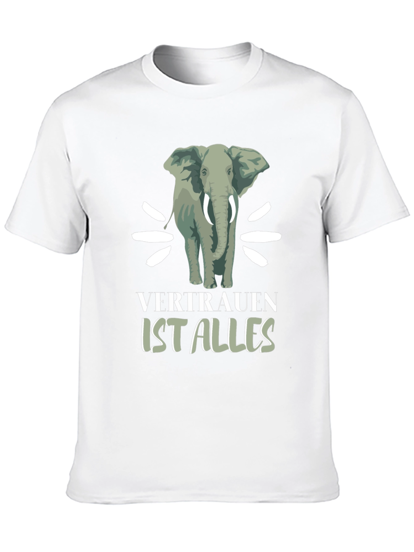 Elephant Graphic Tee - Vertrauen Ist Alles