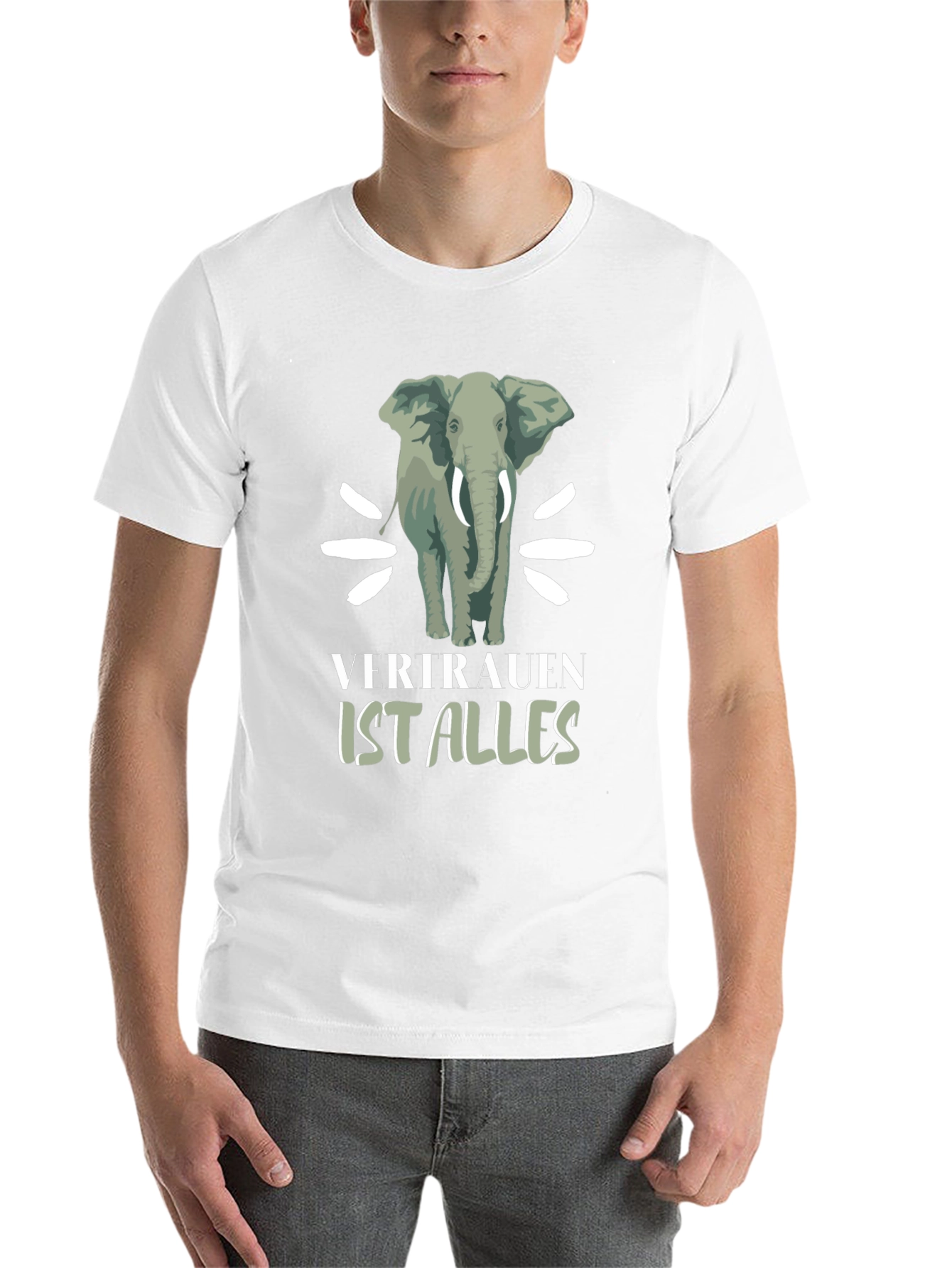 Elephant Graphic Tee - Vertrauen Ist Alles