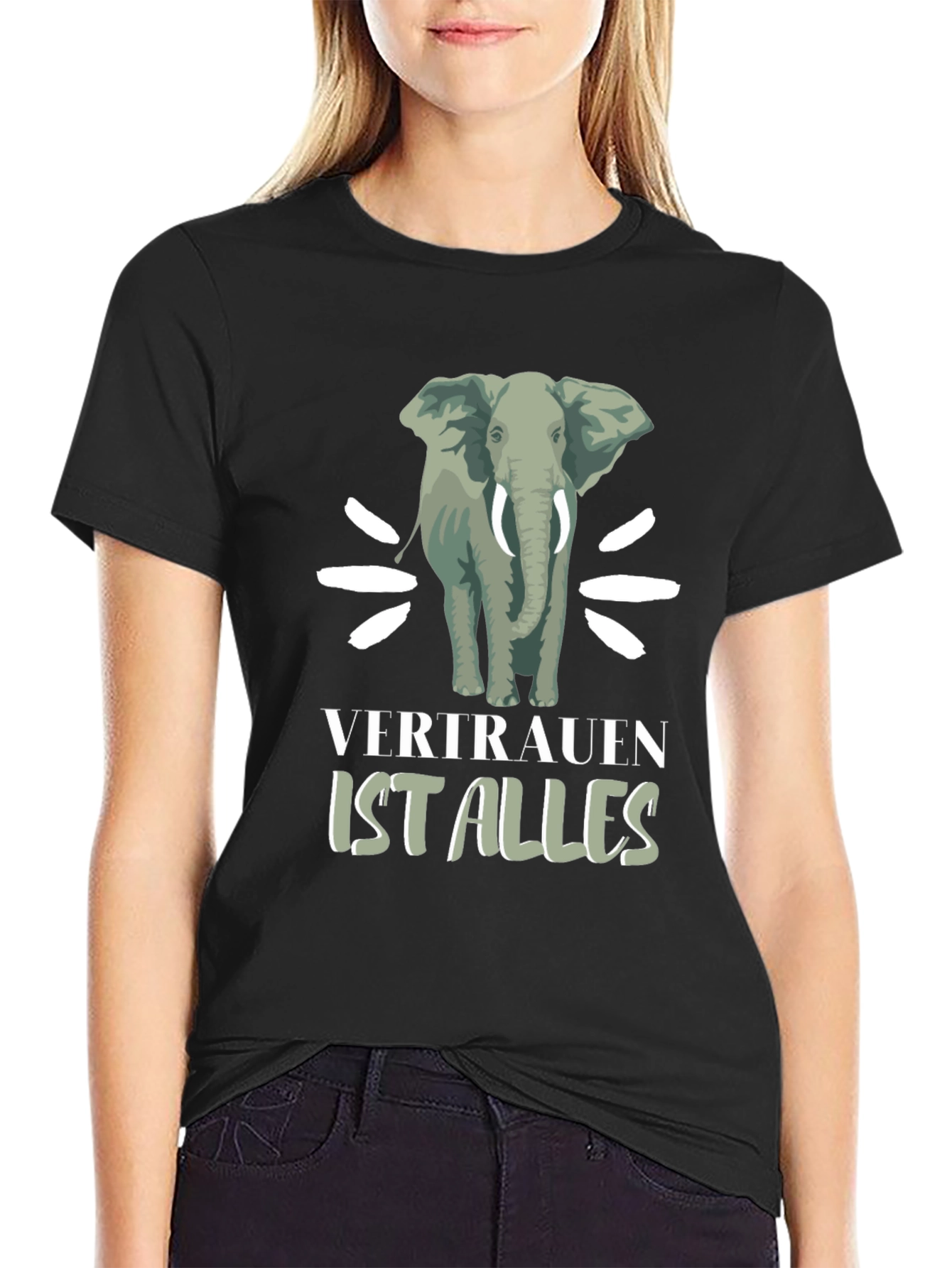 Elephant Graphic Tee - Vertrauen Ist Alles