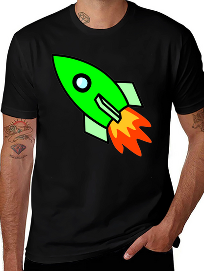 Rocket Graphic T-Shirt - Blast Off in Style!