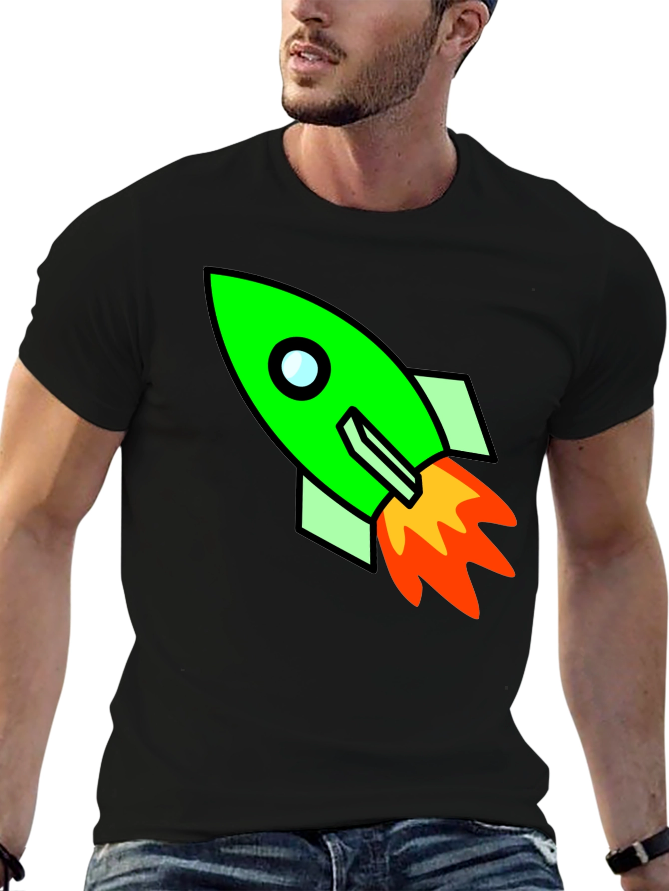 Rocket Graphic T-Shirt - Blast Off in Style!