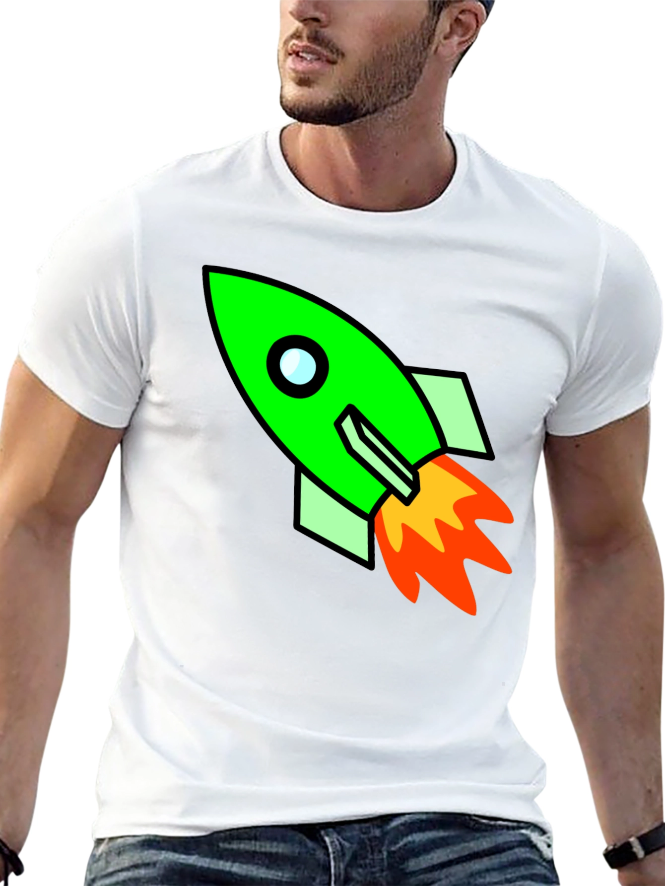 Rocket Graphic T-Shirt - Blast Off in Style!
