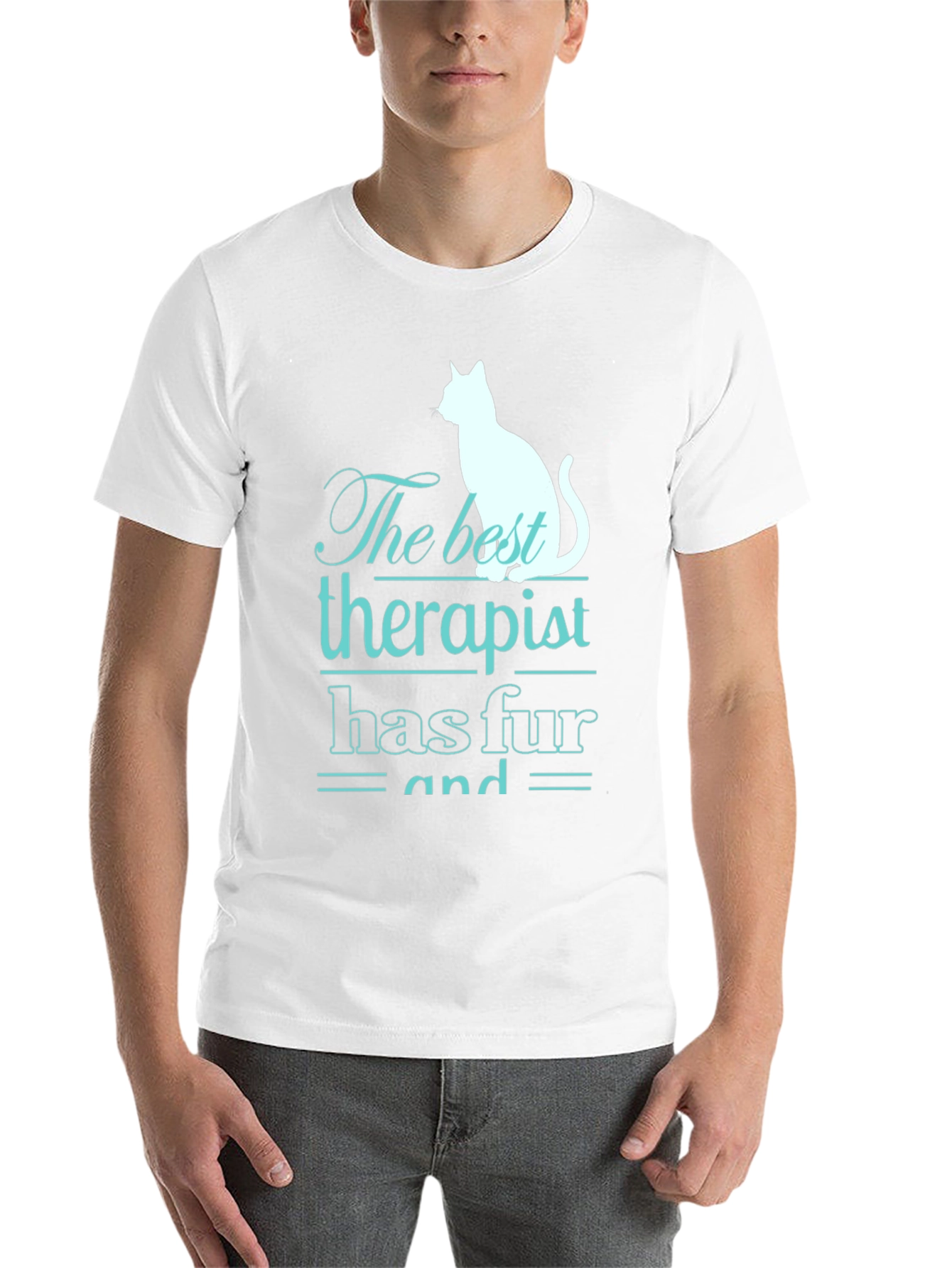 Cat Therapist T-Shirt - Funny Pet Lover Tee