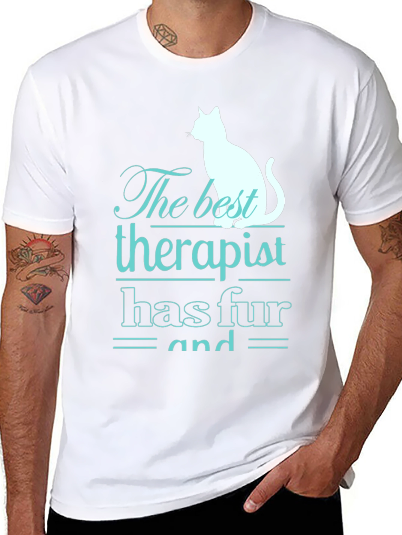 Cat Therapist T-Shirt - Funny Pet Lover Tee