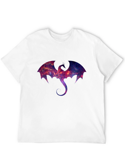 Galaxy Dragon Graphic Black T-Shirt