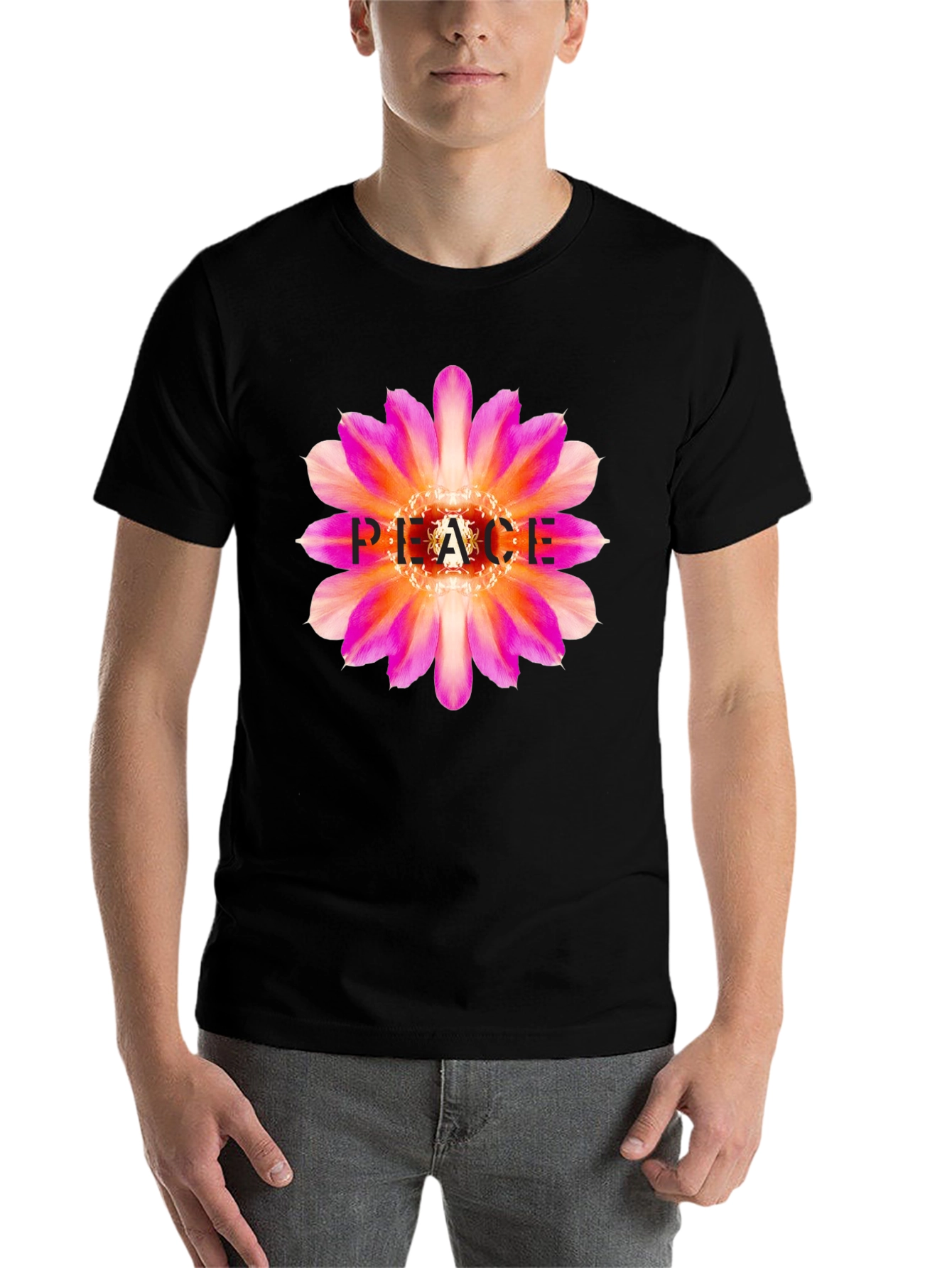 Peace Flower Graphic Tee - Stylish & Comfortable