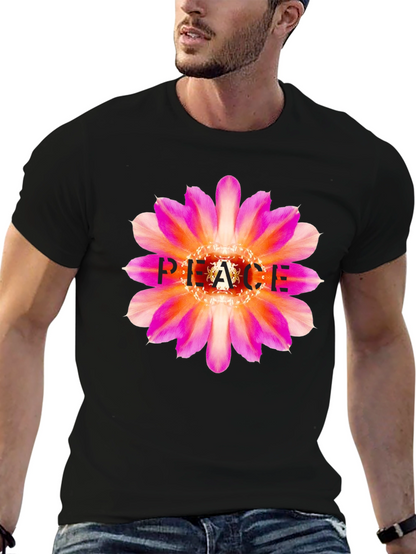 Peace Flower Graphic Tee - Stylish & Comfortable
