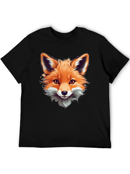Fox Graphic Tee - Stylish Animal Print Shirt