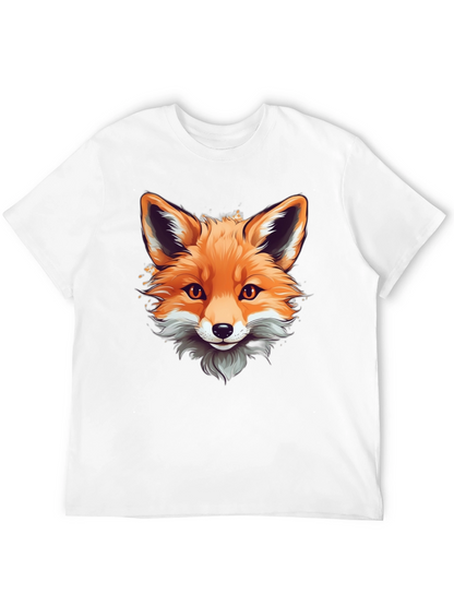 Fox Graphic Tee - Stylish Animal Print Shirt