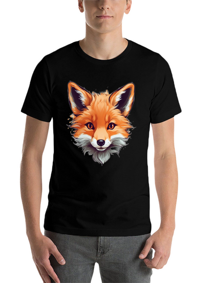 Fox Graphic Tee - Stylish Animal Print Shirt
