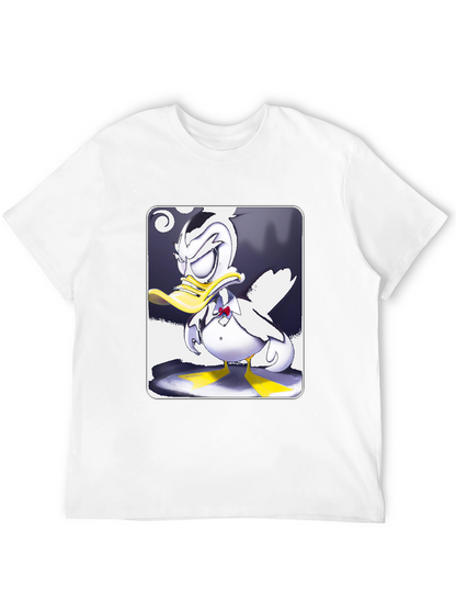 Grumpy Cartoon Duck Graphic Tee