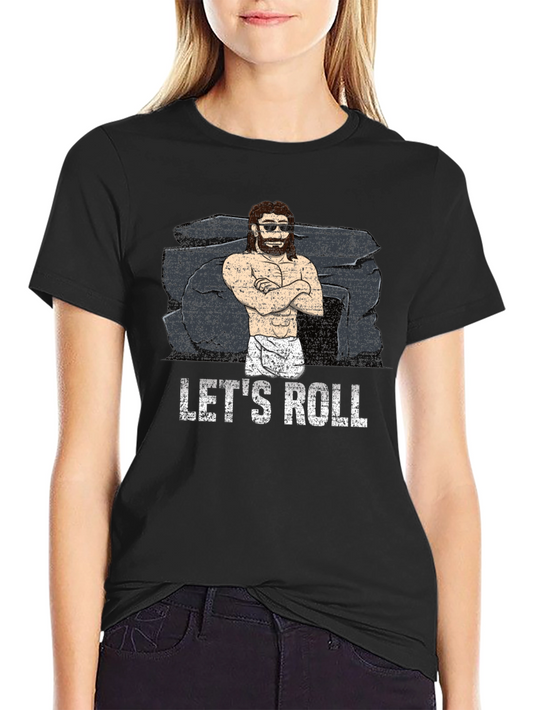 Lets Roll Graphic T-Shirt - Black Cotton Tee