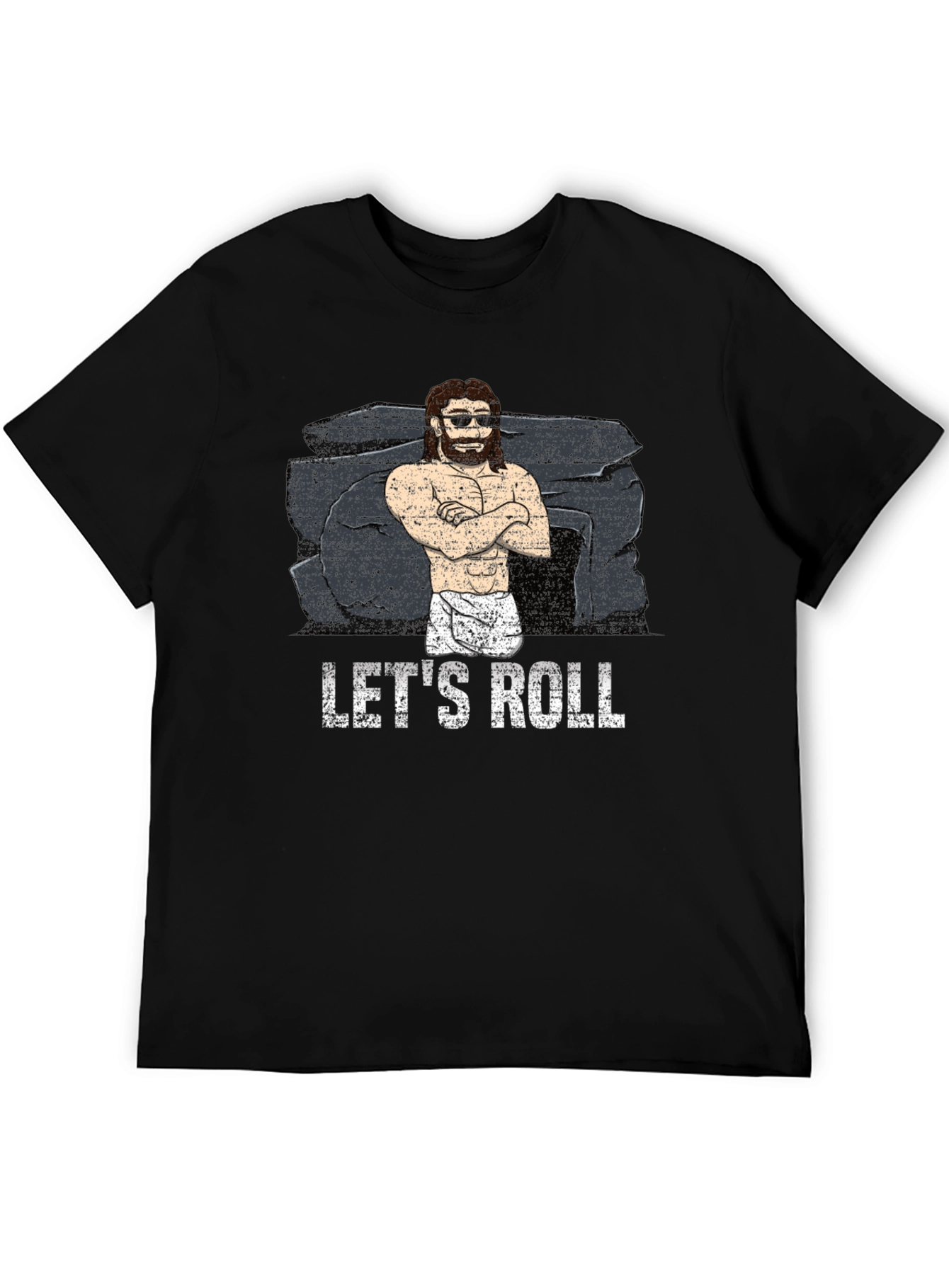 Lets Roll Graphic T-Shirt - Black Cotton Tee