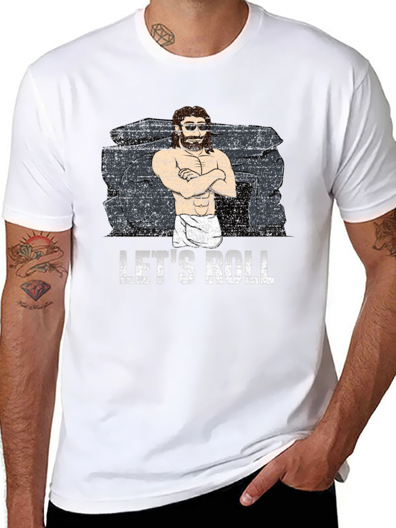 Lets Roll Graphic T-Shirt - Black Cotton Tee