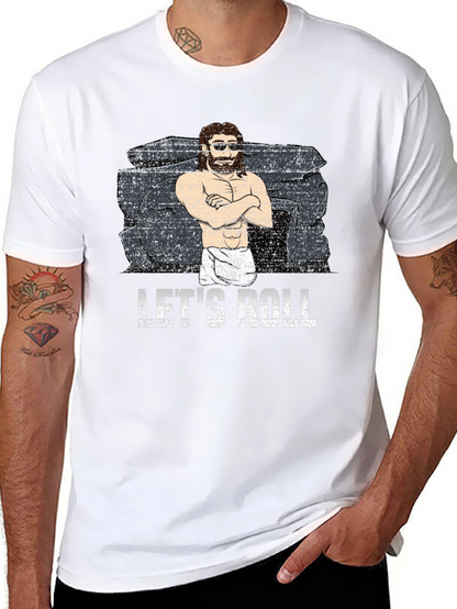 Lets Roll Graphic T-Shirt - Black Cotton Tee