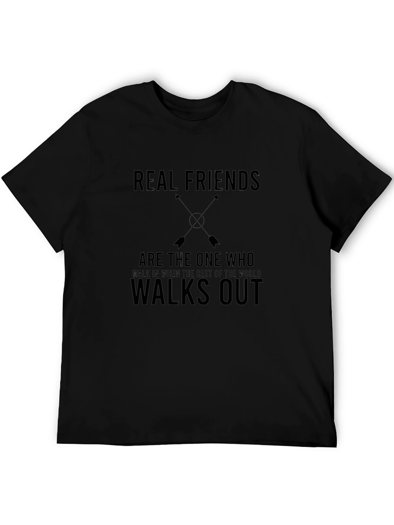 Real Friends Graphic T-Shirt - Black