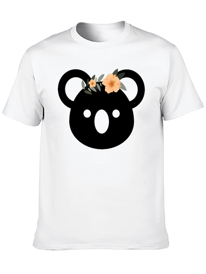 Koala with Flower Crown Graphic T-Shirt