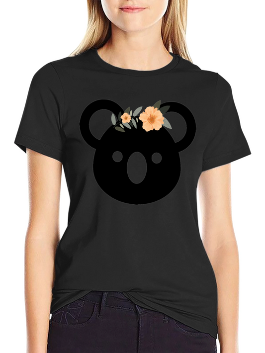 Koala with Flower Crown Graphic T-Shirt