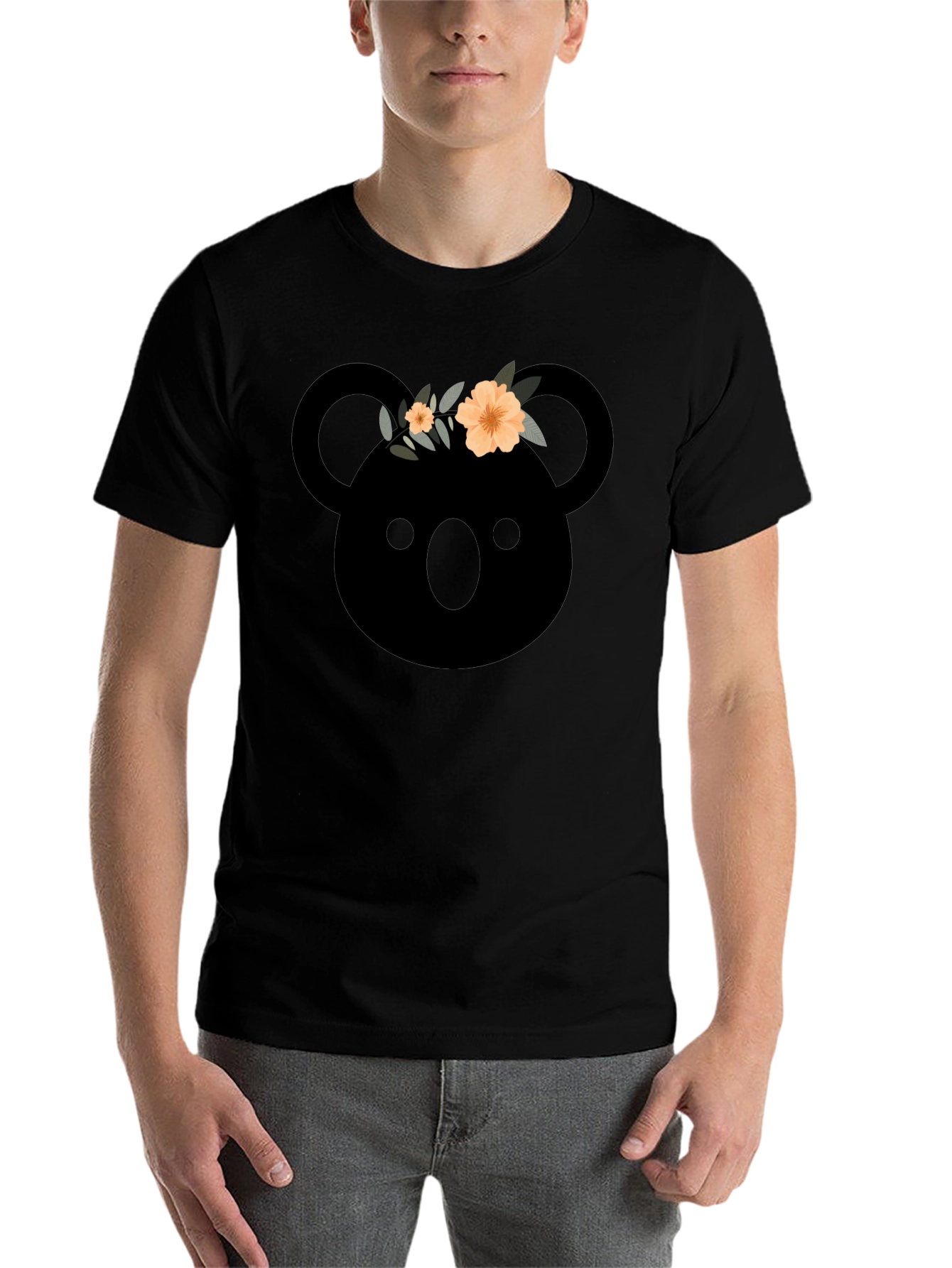 Koala with Flower Crown Graphic T-Shirt
