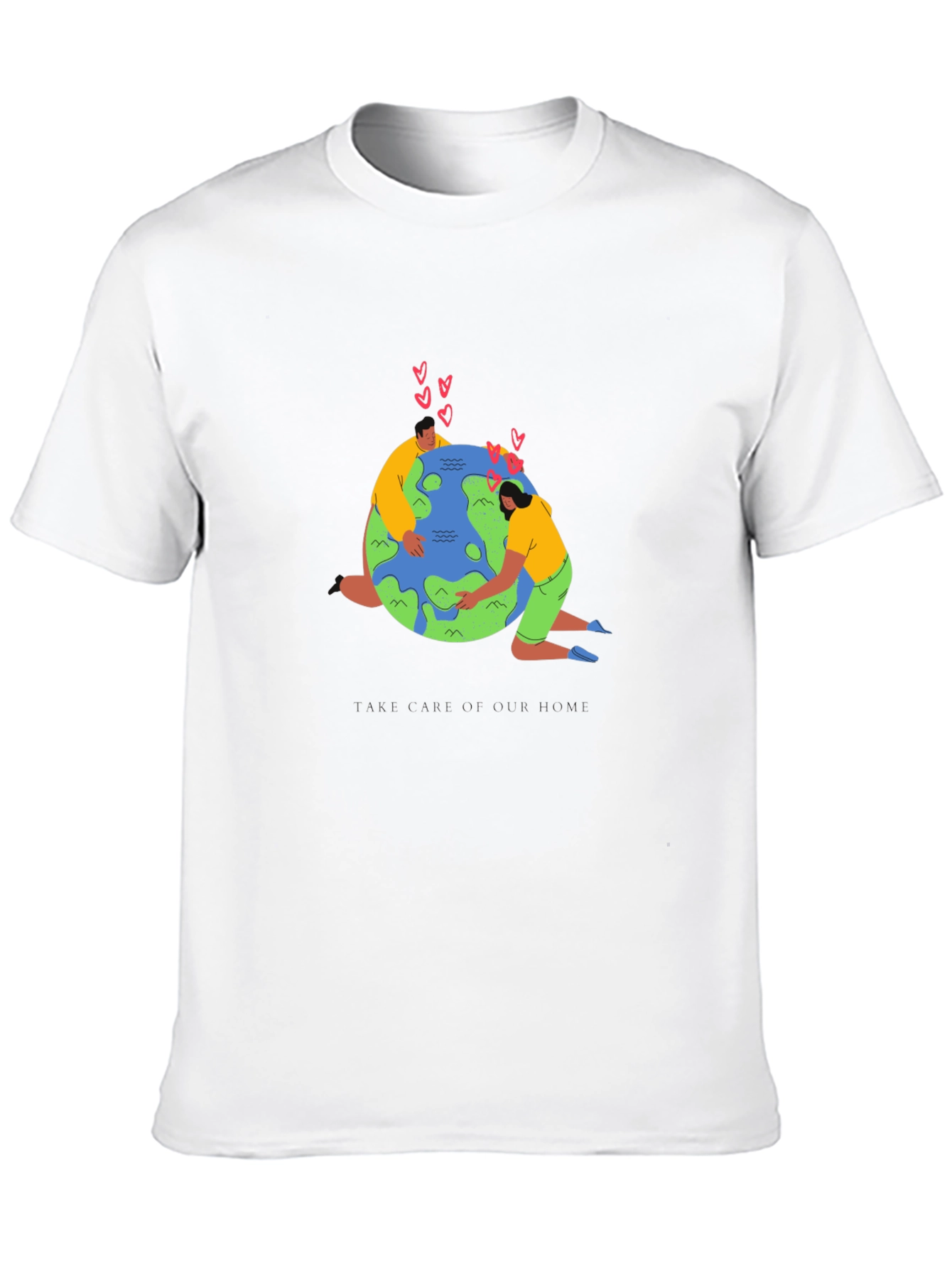 Love Our Earth Graphic Tee - Black Cotton
