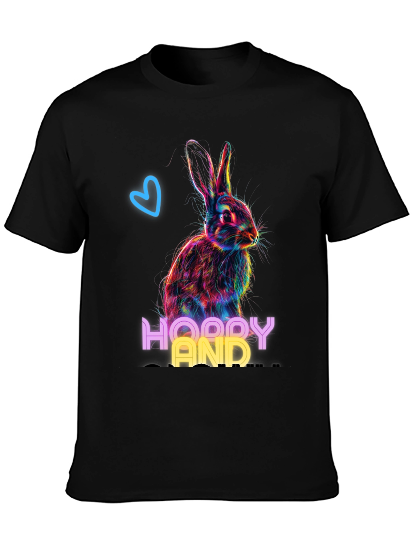 Hoppy And Happy Rabbit Graphic T-Shirt