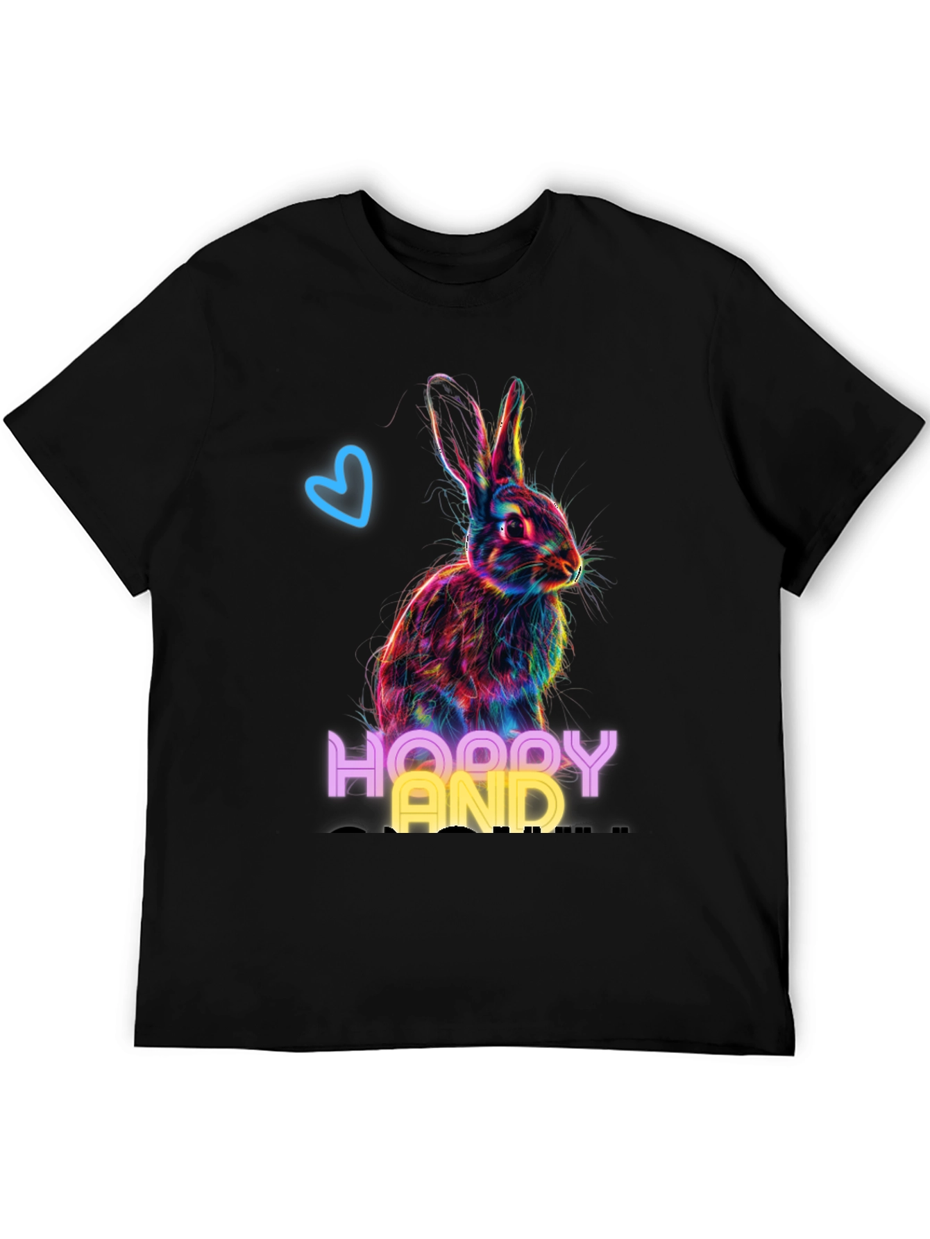 Hoppy And Happy Rabbit Graphic T-Shirt