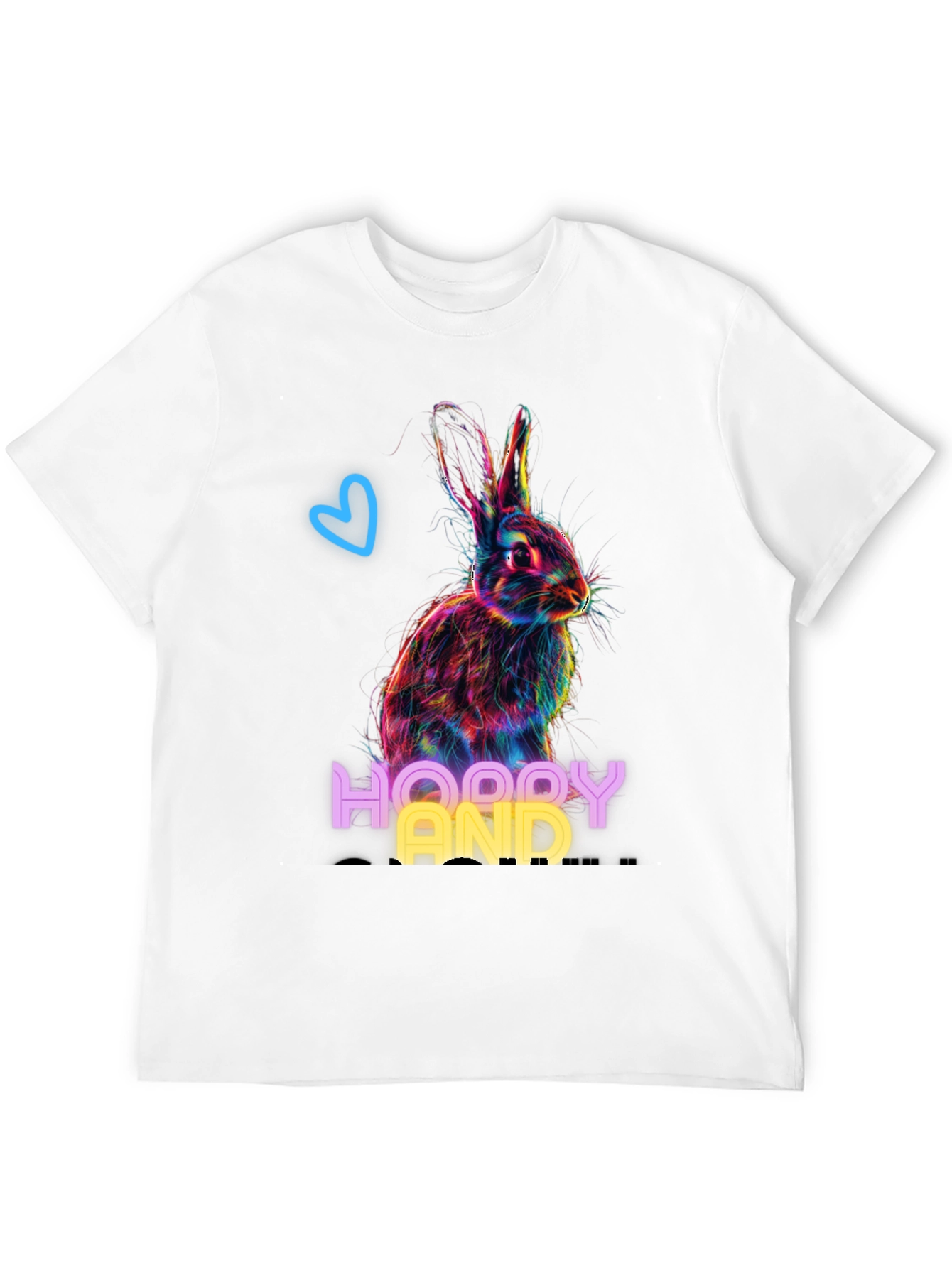 Hoppy And Happy Rabbit Graphic T-Shirt