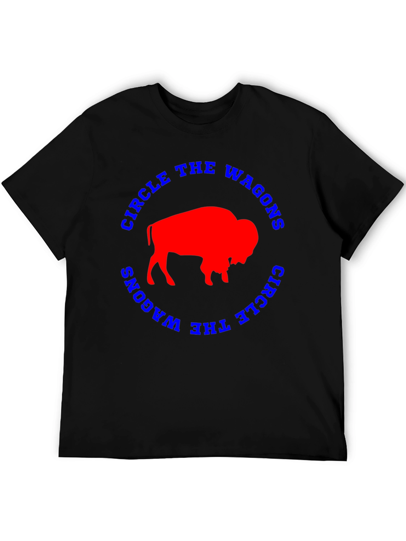 Circle The Wagons Buffalo Bison Graphic Tee