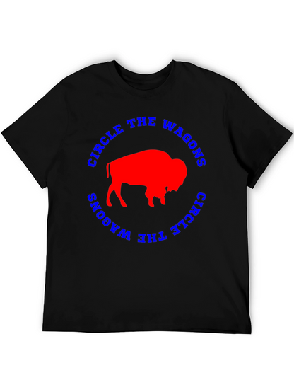 Circle The Wagons Buffalo Bison Graphic Tee