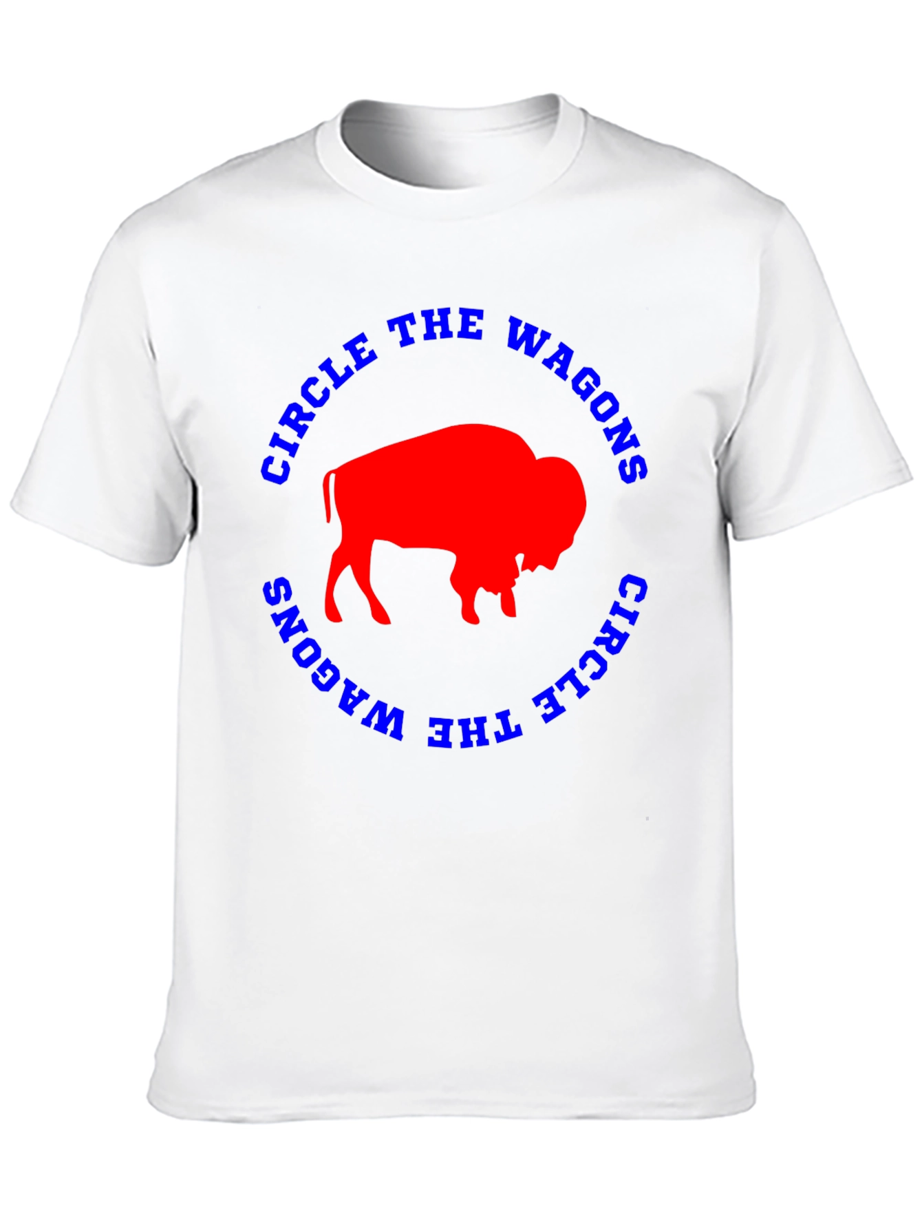 Circle The Wagons Buffalo Bison Graphic Tee