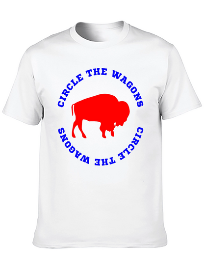 Circle The Wagons Buffalo Bison Graphic Tee