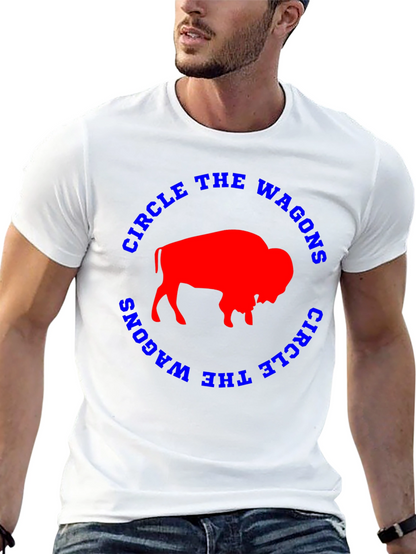 Circle The Wagons Buffalo Bison Graphic Tee