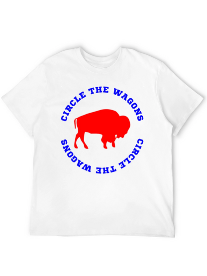 Circle The Wagons Buffalo Bison Graphic Tee