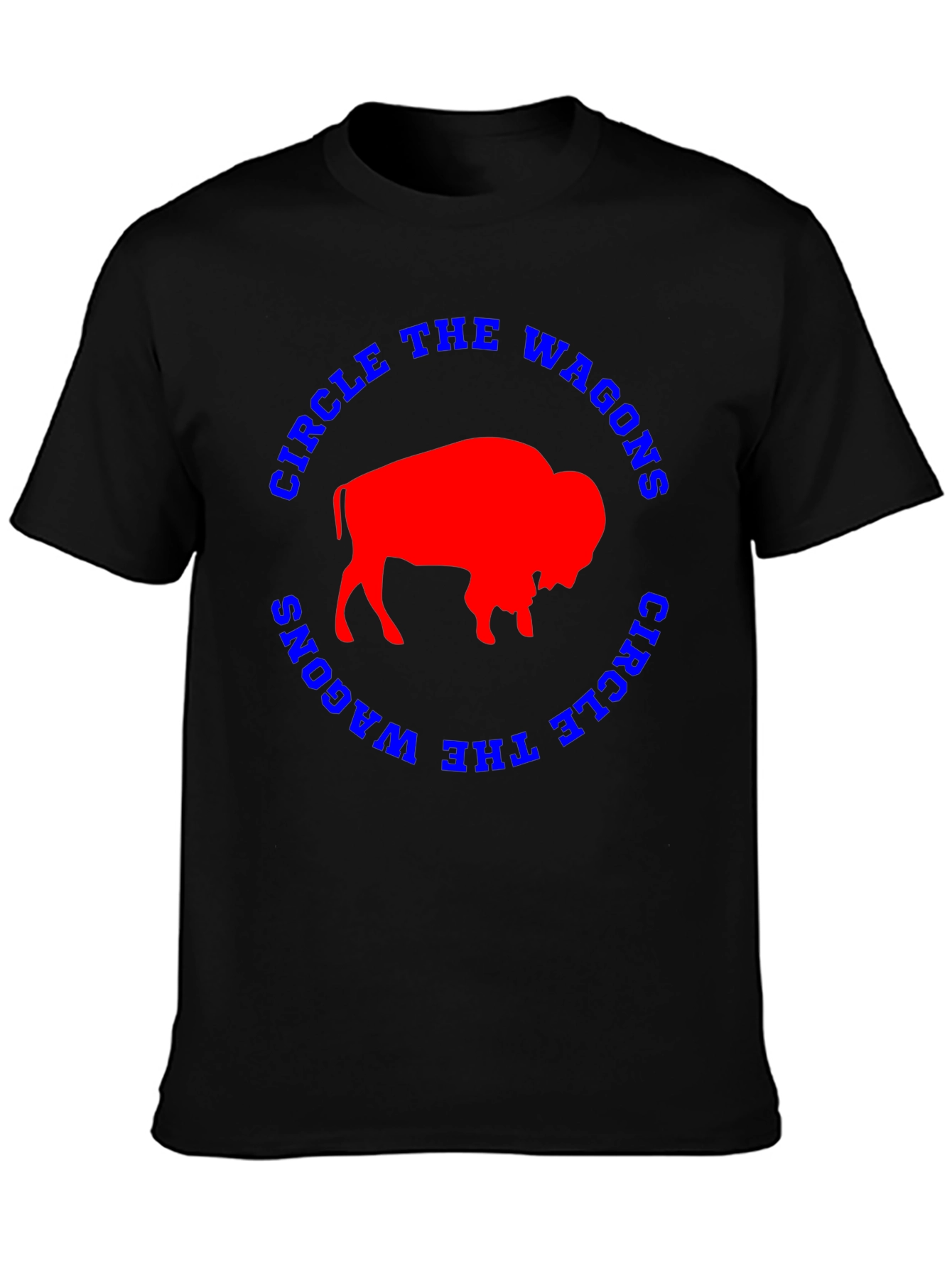 Circle The Wagons Buffalo Bison Graphic Tee