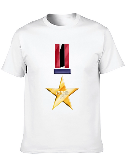Veterans Day Star Medal Graphic Tee