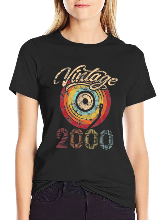 Vintage 2000 Vinyl Graphic T-Shirt