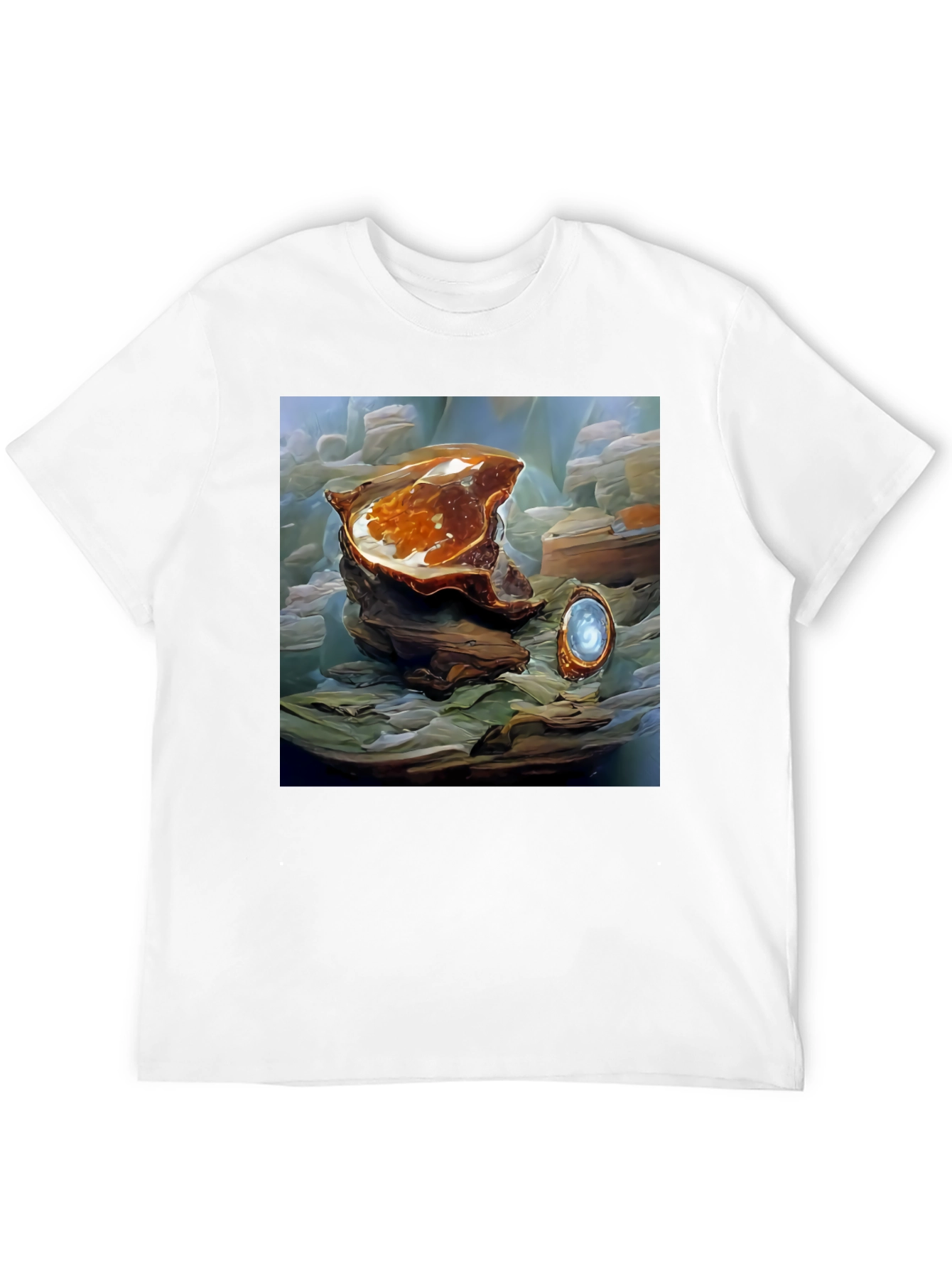 Artistic Abstract Shell Graphic Tee