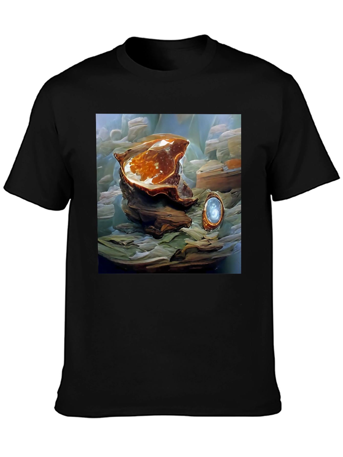 Artistic Abstract Shell Graphic Tee