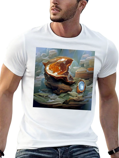 Artistic Abstract Shell Graphic Tee