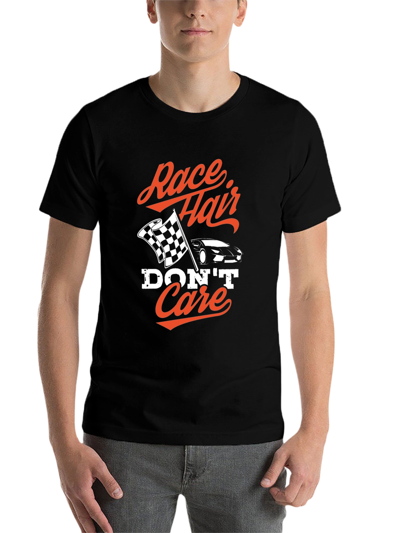 Race Hair Dont Care Black T-Shirt